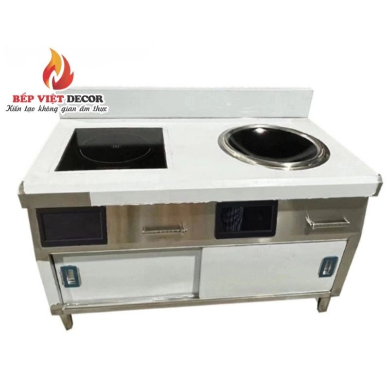 Bếp Việt Decor cung cấp dòng bếp kết hợp cả mặt phẳng và mặt lõm