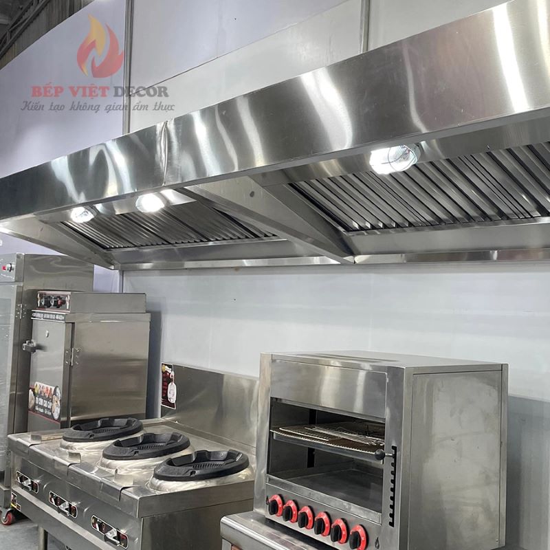 Bếp Việt Decor thi công lắp đặt hệ thống hút mùi công nghiệp từ A-Z