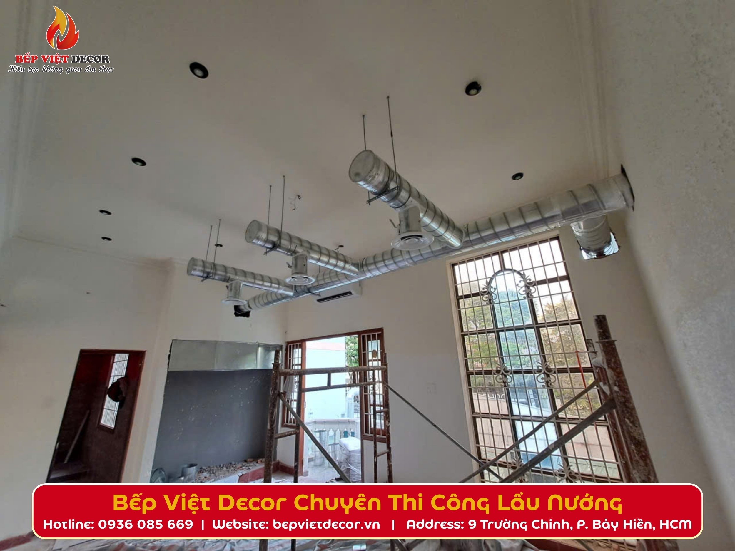 QUÁ TRÌNH THI CÔNG ĐƯỜNG ỐNG HÚT KHÓI