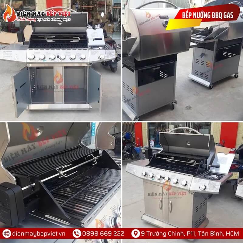 Nhiều mẫu bếp nướng BBQ gas đang được bán chính hãng tại Bếp Việt Decor