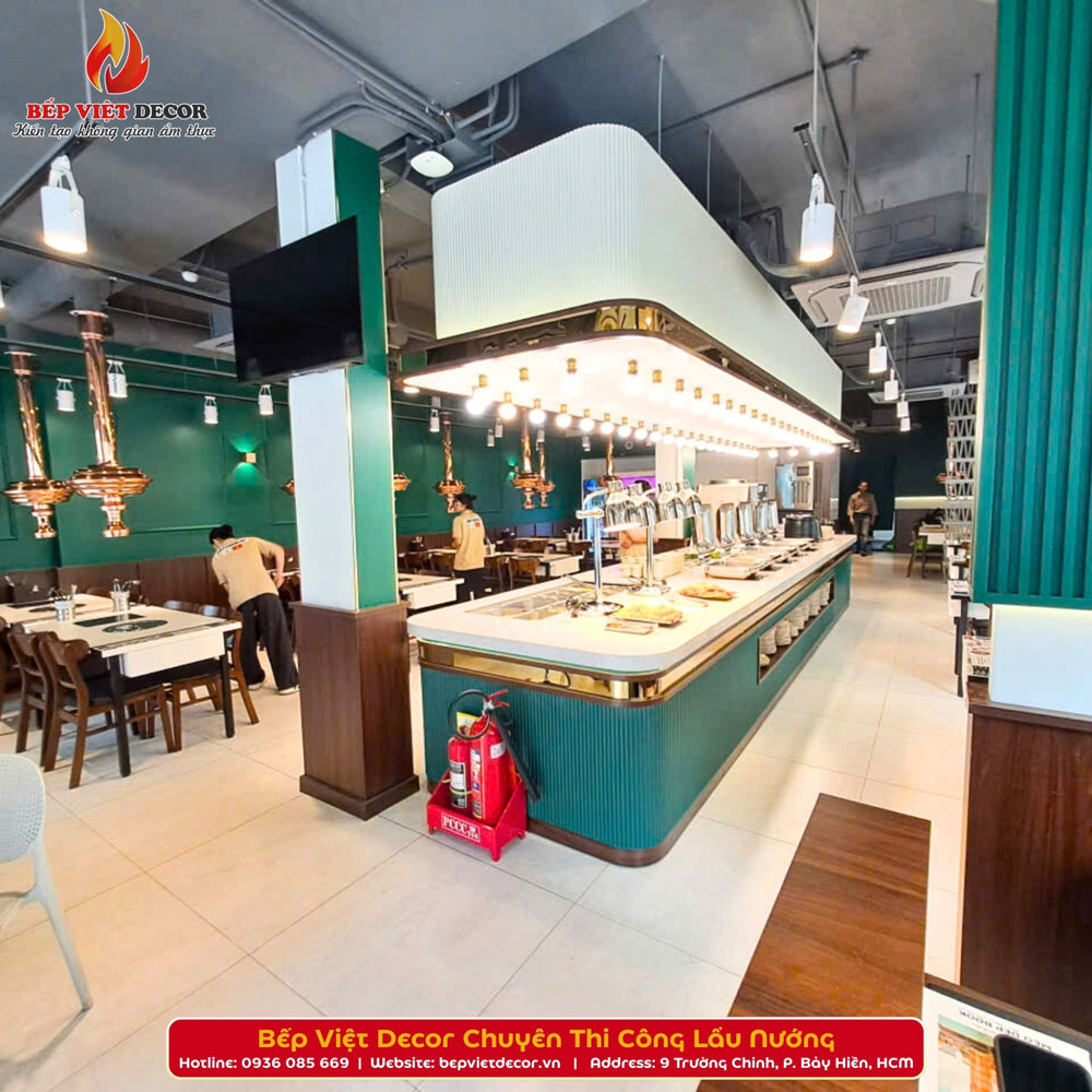 Bếp Việt Decor khẳng định uy tín qua hàng trăm dự án thi công bếp lẩu nướng trên toàn quốc
