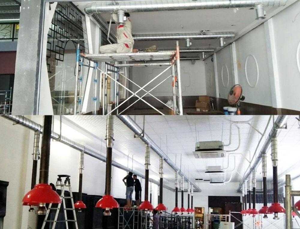 Các lưu ý quan trọng khác khi lắp đặt quạt hút khói quán nướng​