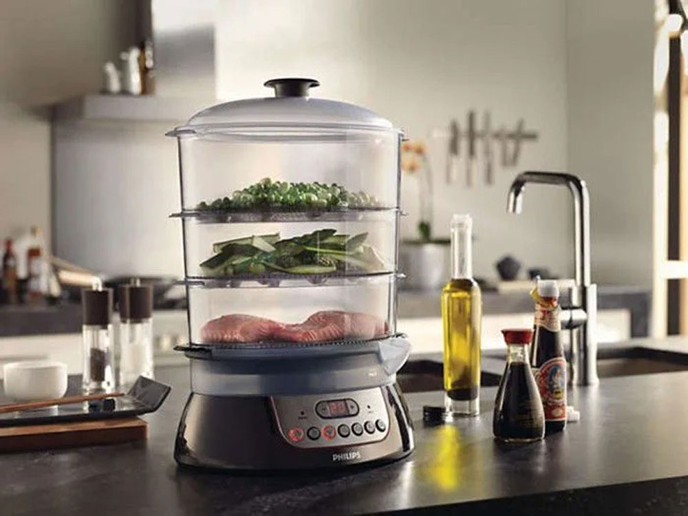 Cần lưu ý thiết kế và tiện ích khi chọn mua nồi hấp điện