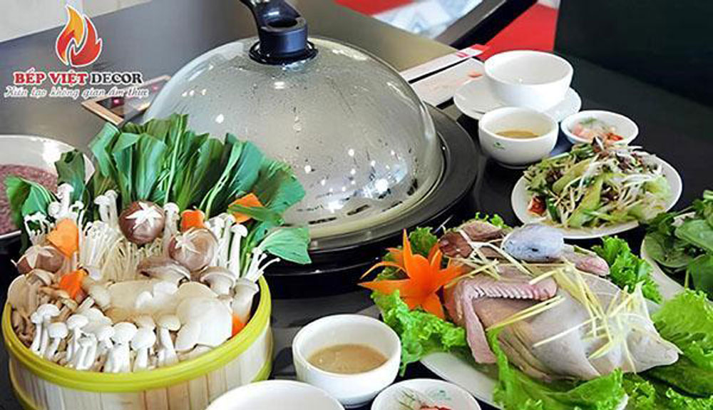 Nồi lẩu hơi Hàn Quốc cao cấp inox 304 – hơi nước nóng lan tỏa đều