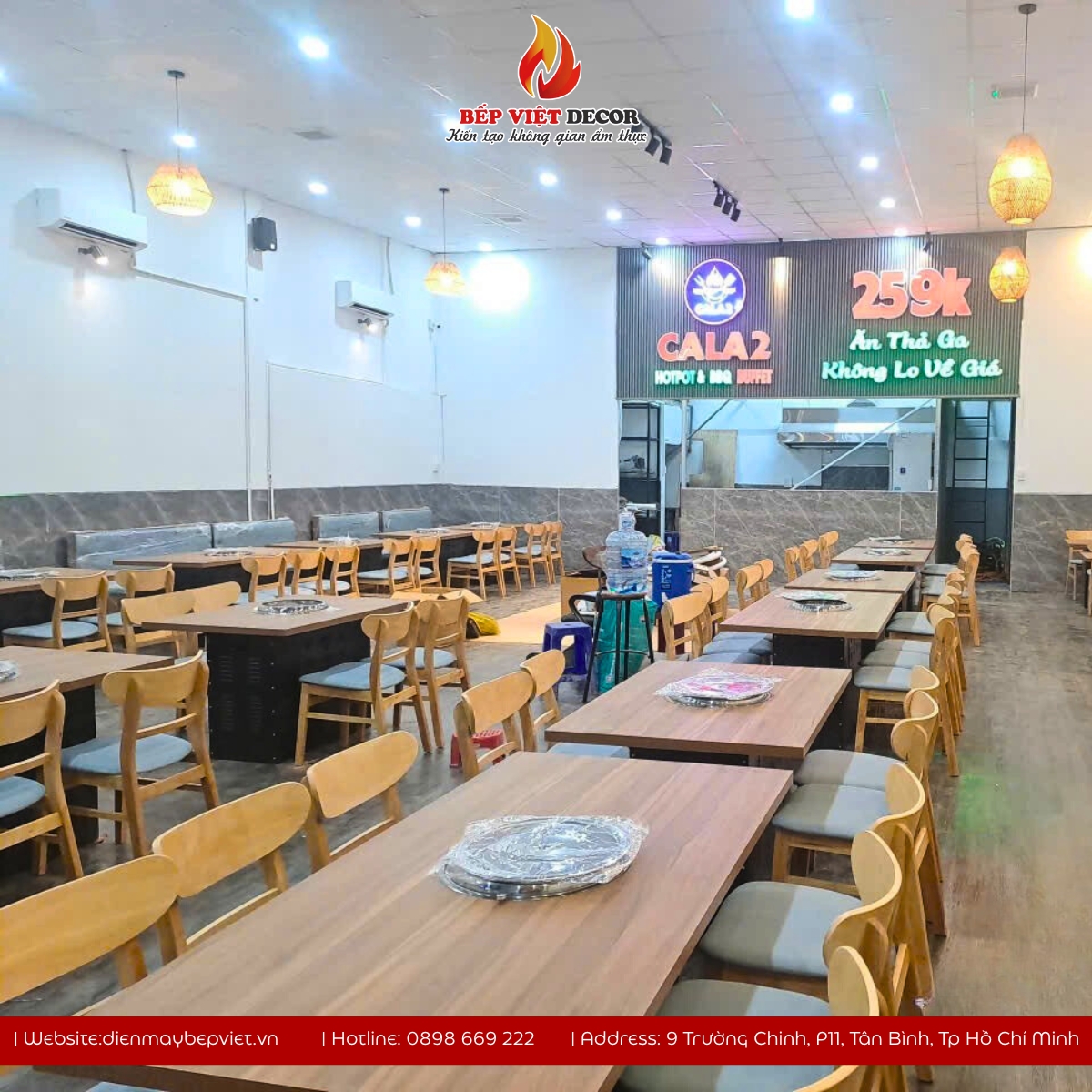 Thi Công Hệ Thống Hút Khói Âm Bàn Nhà Hàng Cala2