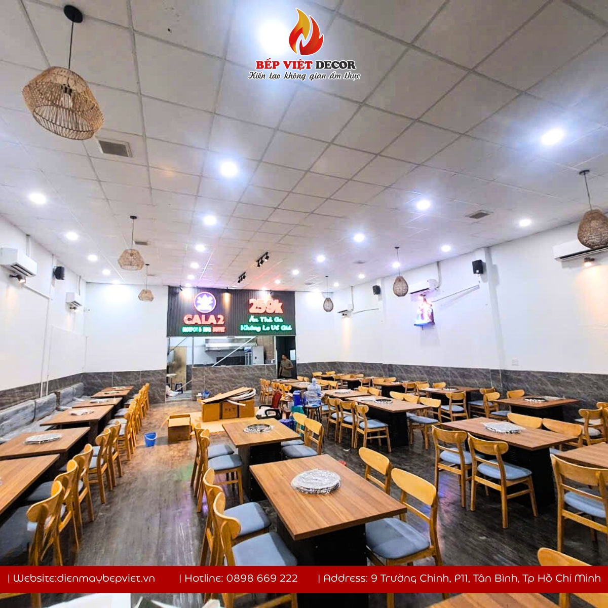 Thi Công Hệ Thống Hút Khói Âm Bàn Nhà Hàng Cala2