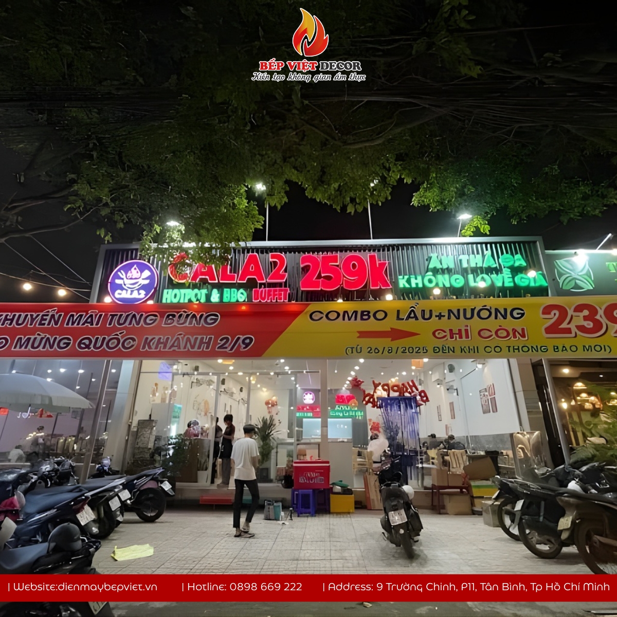 Thi Công Hệ Thống Hút Khói Âm Bàn Nhà Hàng Cala2