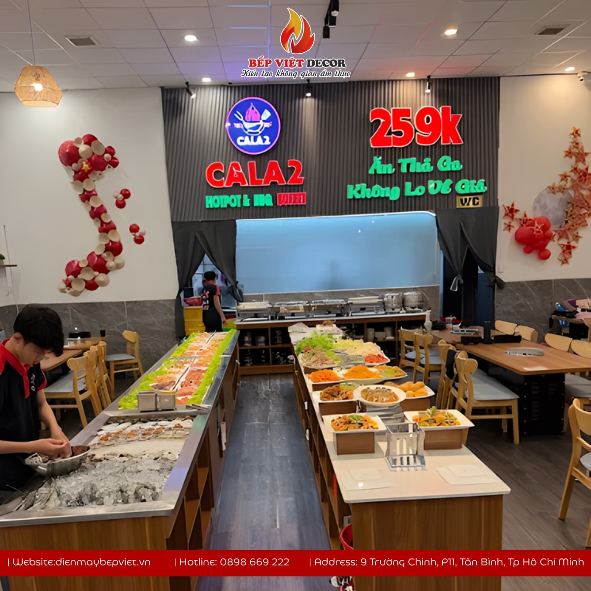 Thi Công Hệ Thống Hút Khói Âm Bàn Nhà Hàng Cala2