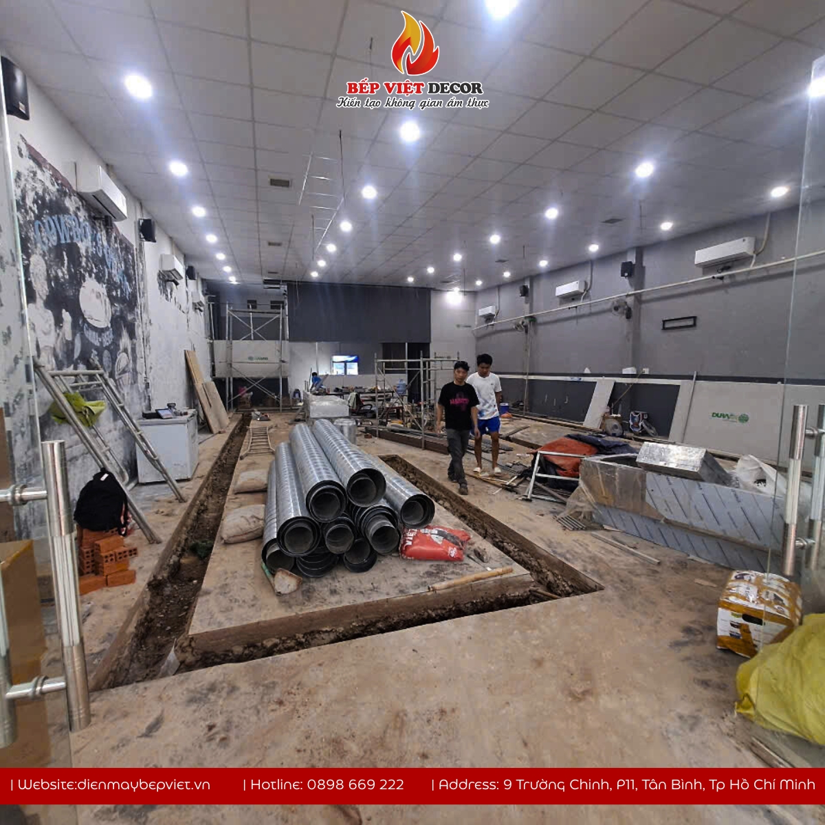 Thi Công Hệ Thống Hút Khói Âm Bàn Nhà Hàng Cala2