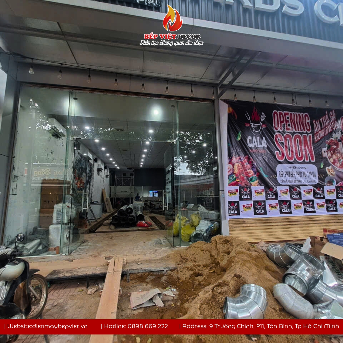 Thi Công Hệ Thống Hút Khói Âm Bàn Nhà Hàng Cala2