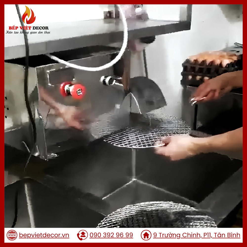 Máy Chà Vỉ Nướng dành cho nhà hàng, quán nướng