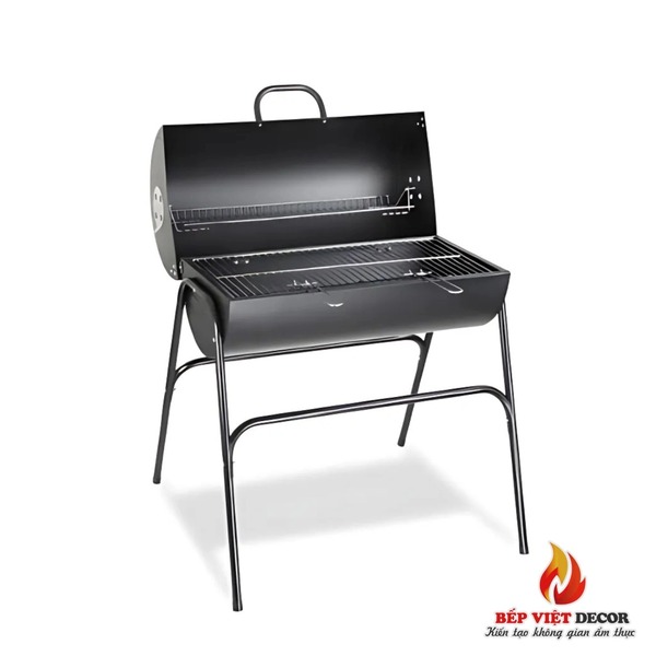 Bếp than hoa truyền thống cho vỉ nướng BBQ ngoài trời thơm đậm vị