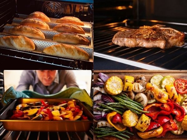 Lò nướng đối lưu đa năng cho gia đình và bếp chuyên nghiệp, giúp món ăn chín đều và tiết kiệm thời gian