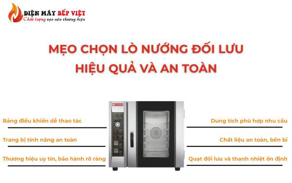Mẹo chọn lò nướng đối lưu hiệu quả, an toàn cho gia đình và bếp chuyên nghiệp