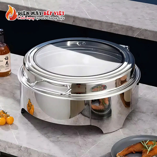 Nồi giữ nhiệt buffet inox 304 tích hợp khay GN - tiêu chuẩn quốc tế cho bếp công nghiệp