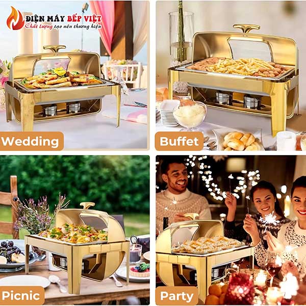 Nồi hâm nóng buffet ứng dụng đa dạng tại nhà hàng và khách sạn