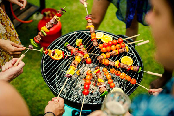 Vỉ nướng BBQ ngoài trời không kèm bếp riêng gọn nhẹ cho tiệc picnic và cắm trại
