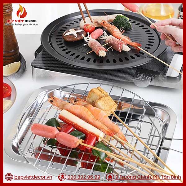 Vỉ nướng chuyên dụng dùng cho bếp hồng ngoại an toàn