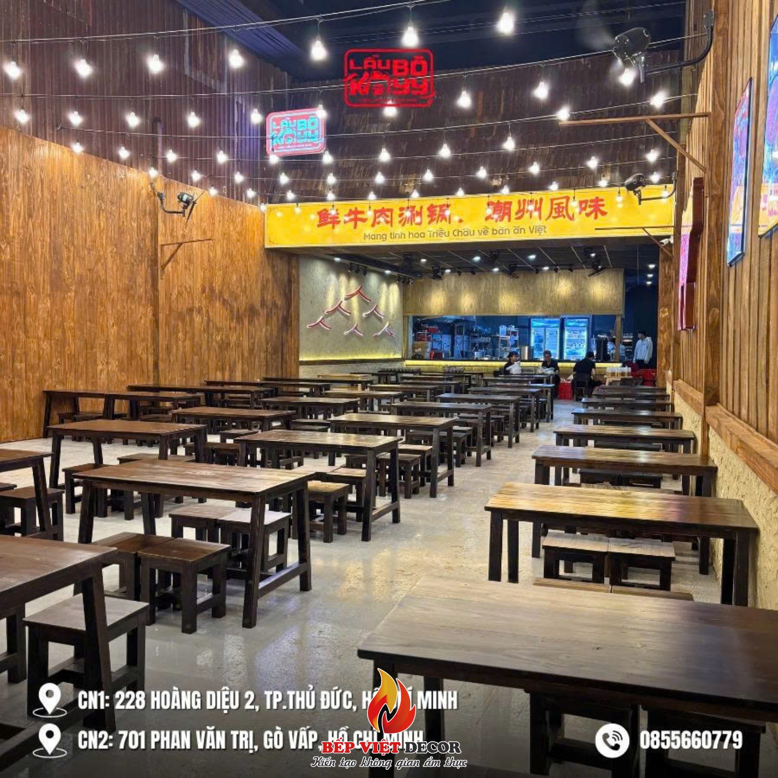 Bàn Giao Hệ Thống Bếp Công Nghiệp Cho Chuỗi Lẩu Bò