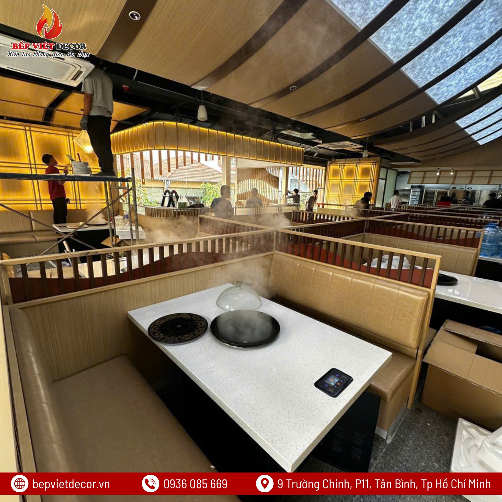 Bàn Giao Nồi Hấp Thủy Nhiệt Cho Nhà Hàng ChingHong