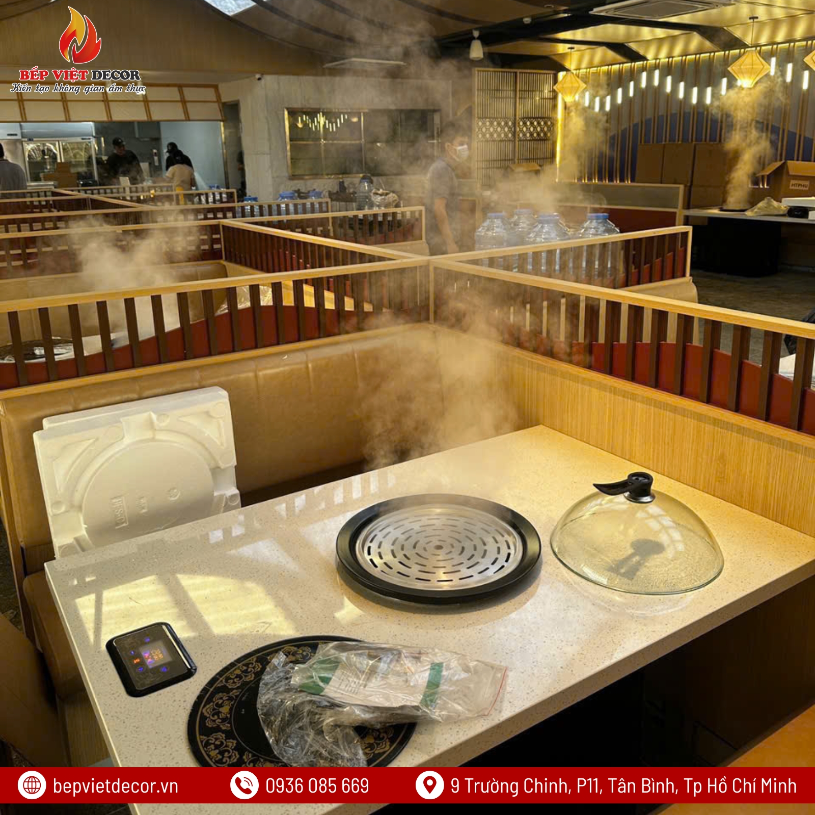 Bàn Giao Nồi Hấp Thủy Nhiệt Cho Nhà Hàng ChingHong
