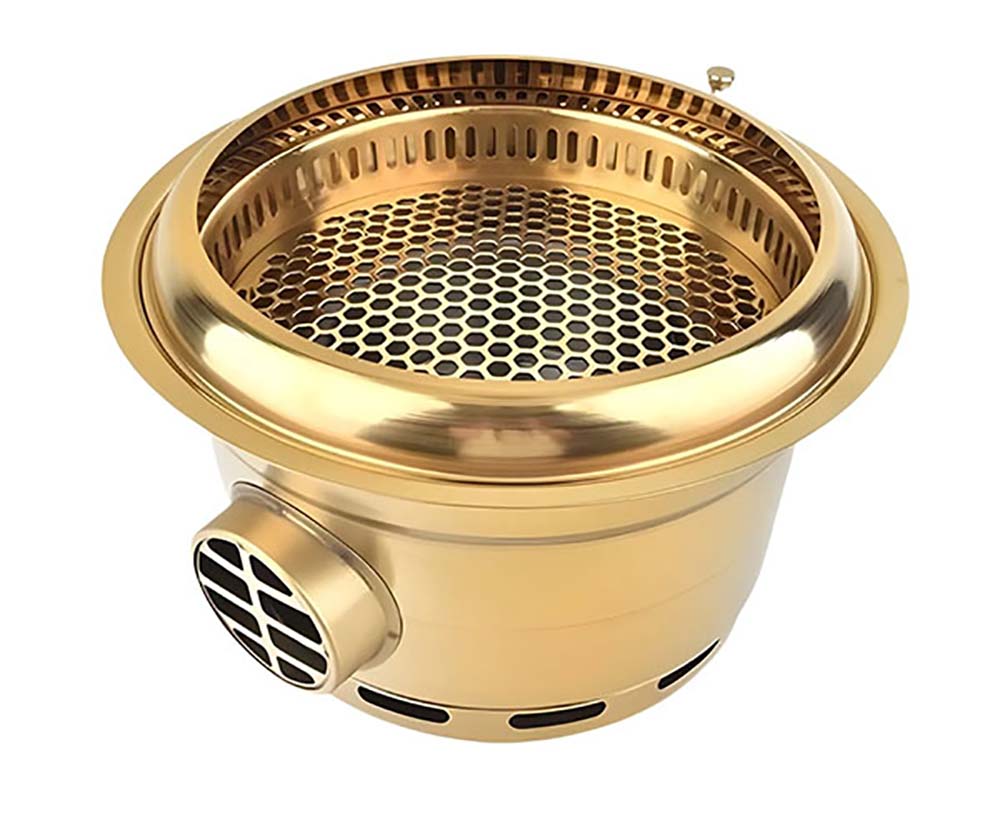 Bếp lẩu nướng than âm bàn tích hợp hút khói, loại bỏ khói và mùi nhanh chóng