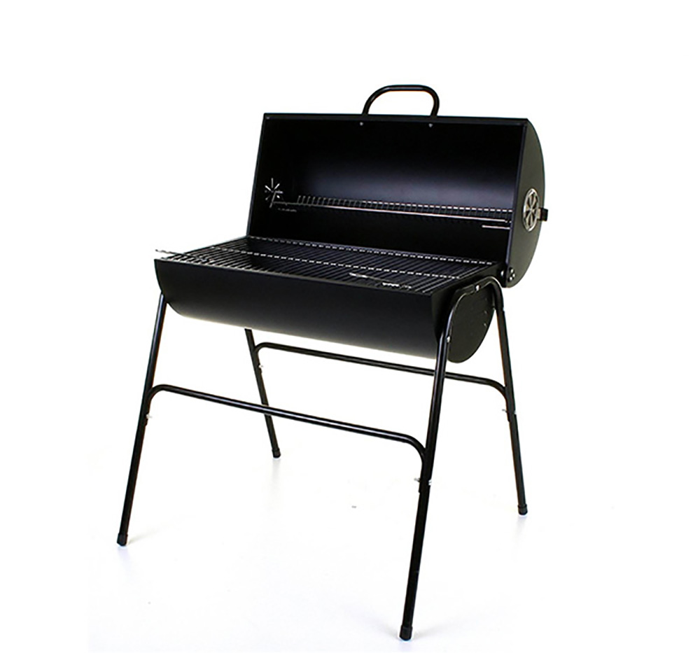 Bếp nướng BBQ than hoa hình thùng Barrel Charcoal Grill với nắp đậy