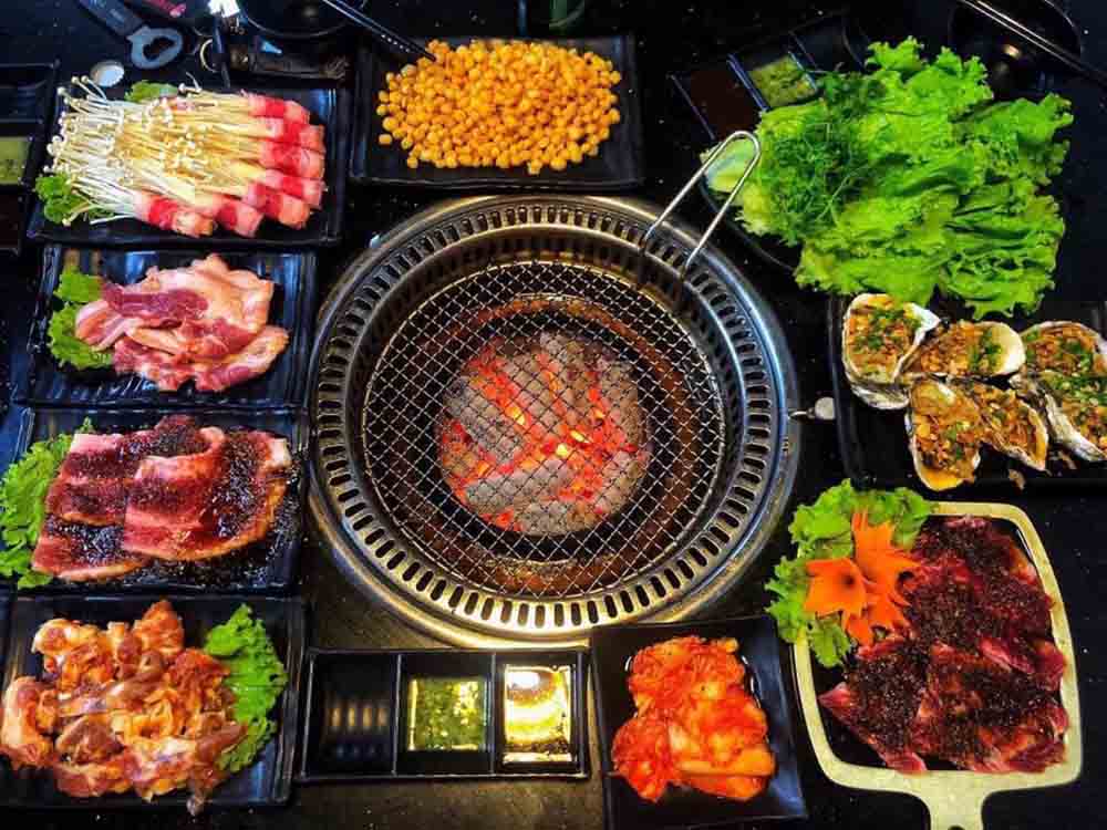 Bếp nướng Hàn Quốc đa năng 2 trong 1 không khói, kết hợp nướng và lẩu