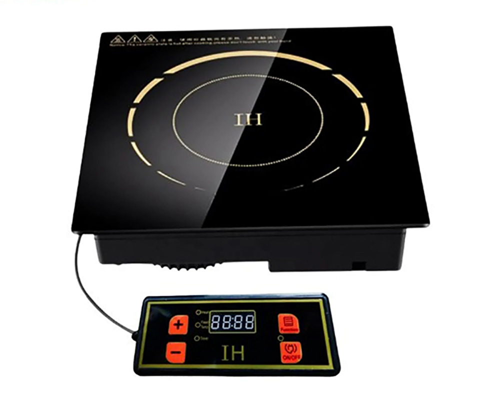 ​​​​​​​Bếp từ lẩu âm bàn hình vuông, thiết kế hiện đại, phù hợp nồi lẩu 2–4 ngăn