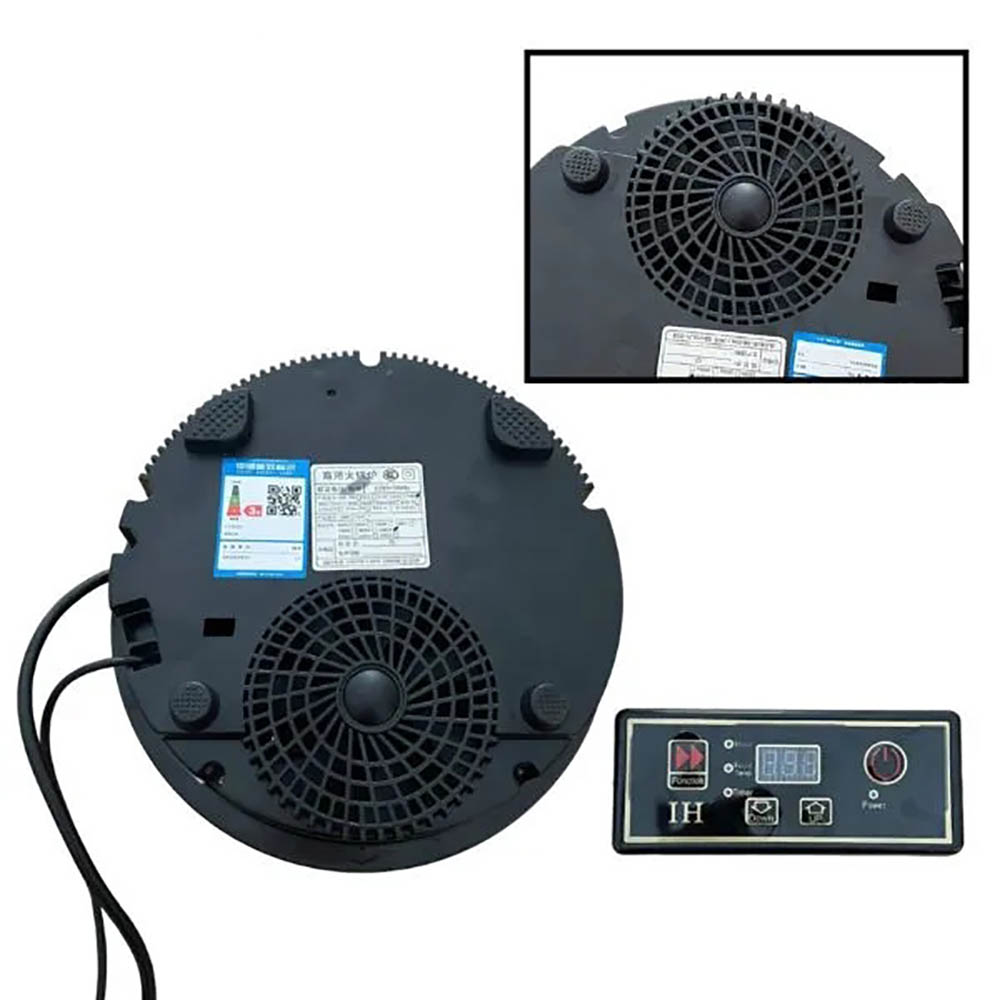 ​​​​​​​Hệ thống làm mát, tản nhiệt và bộ điều khiển của bếp từ lẩu âm bàn tròn