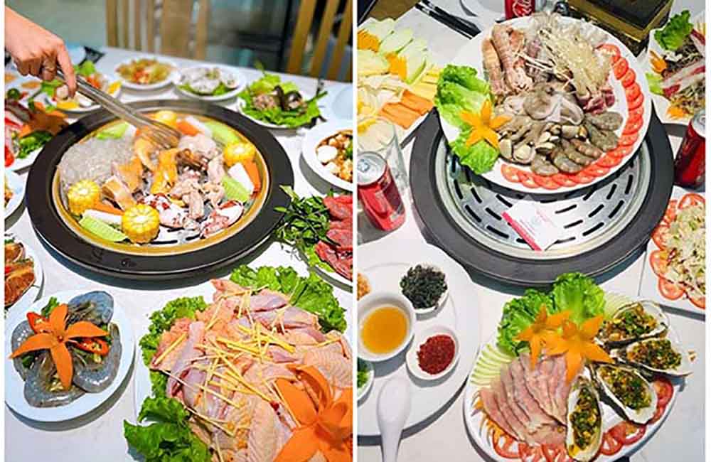 ​​​​​​​Nồi hấp cách thủy bằng inox sử dụng trong nhà hàng lẩu hơi và quán ăn