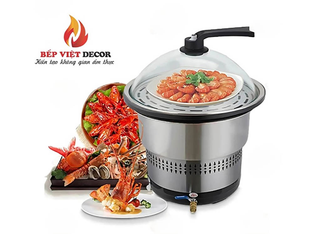 Nồi hấp cách thủy inox 304 chế biến món ăn thơm ngon và bảo vệ sức khỏe, phù hợp bếp gia đình và nhà hàng