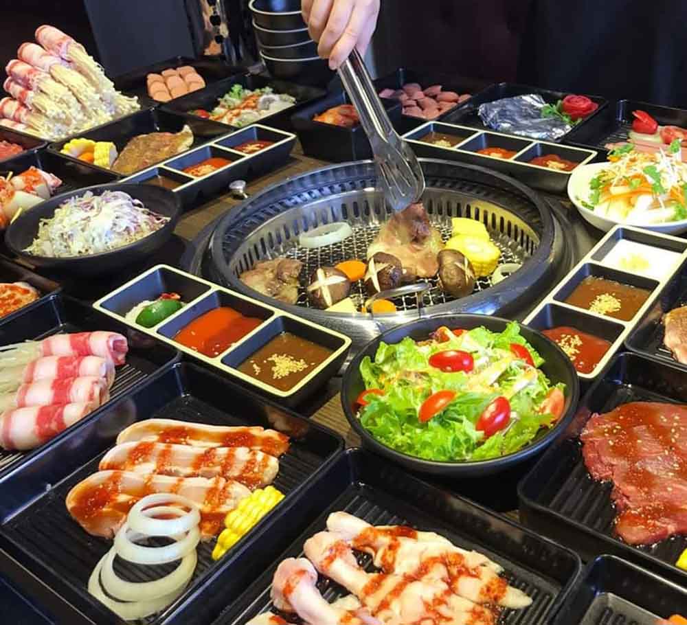 Ứng dụng bếp từ lẩu âm bàn tròn trong nhà hàng buffet lẩu