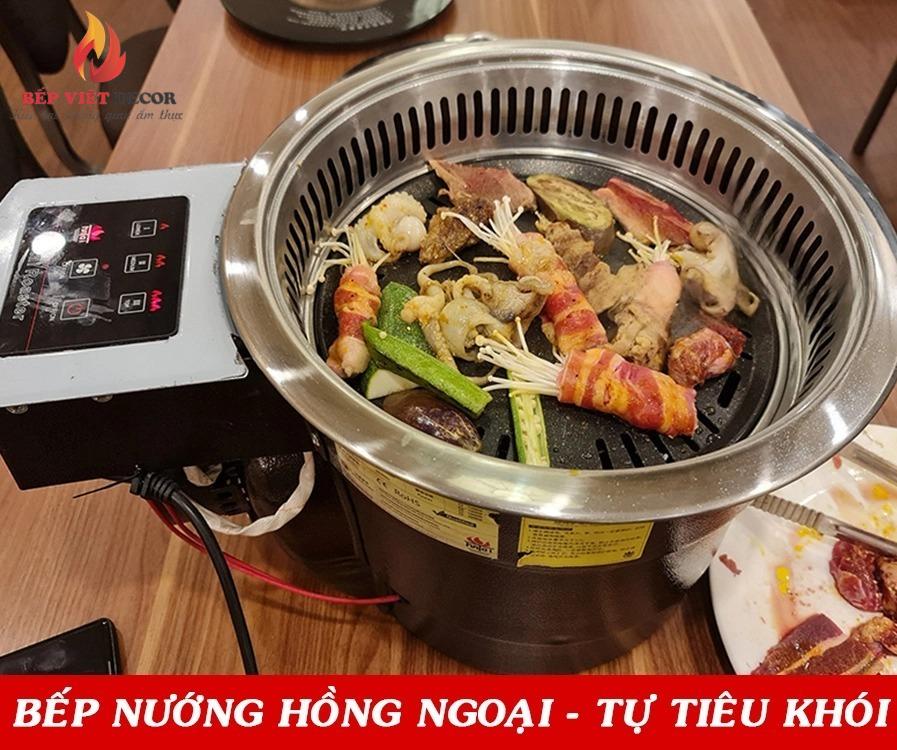 Bếp nướng âm hồng ngoại tự tiêu khói mang lại những bữa ăn ngon cùng với người thân và bạn bè