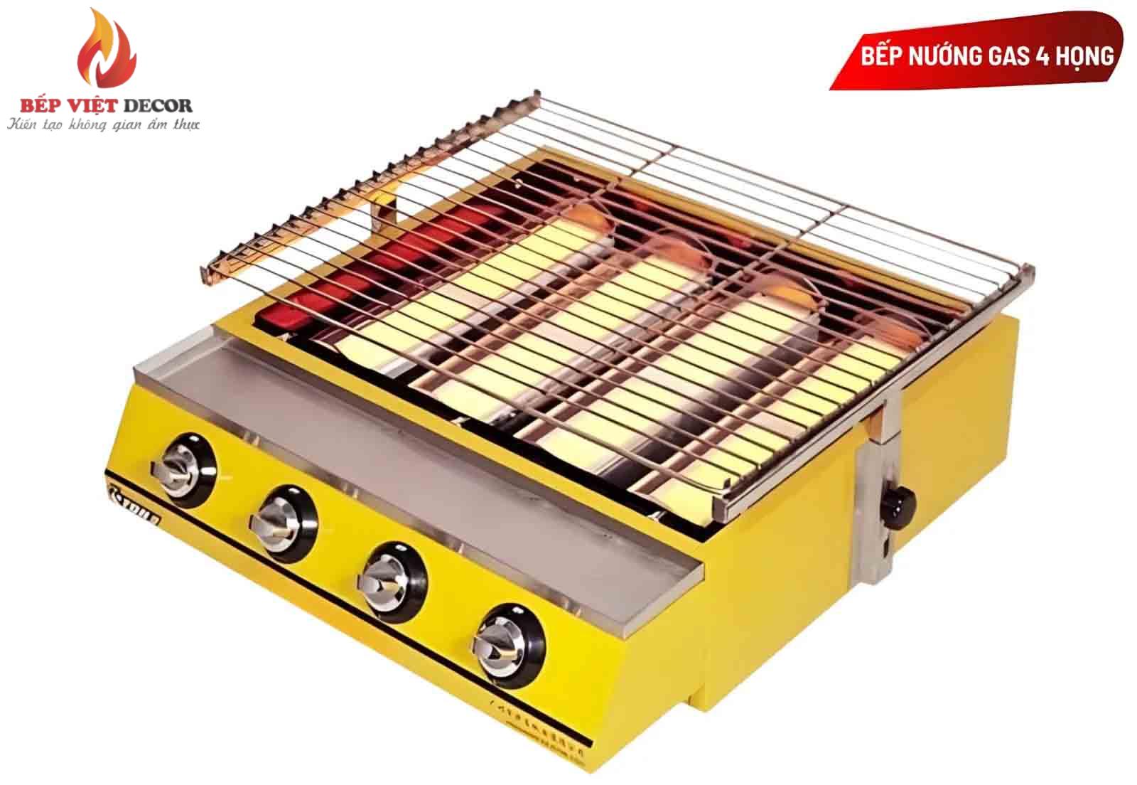 Bếp nướng gas 4 họng