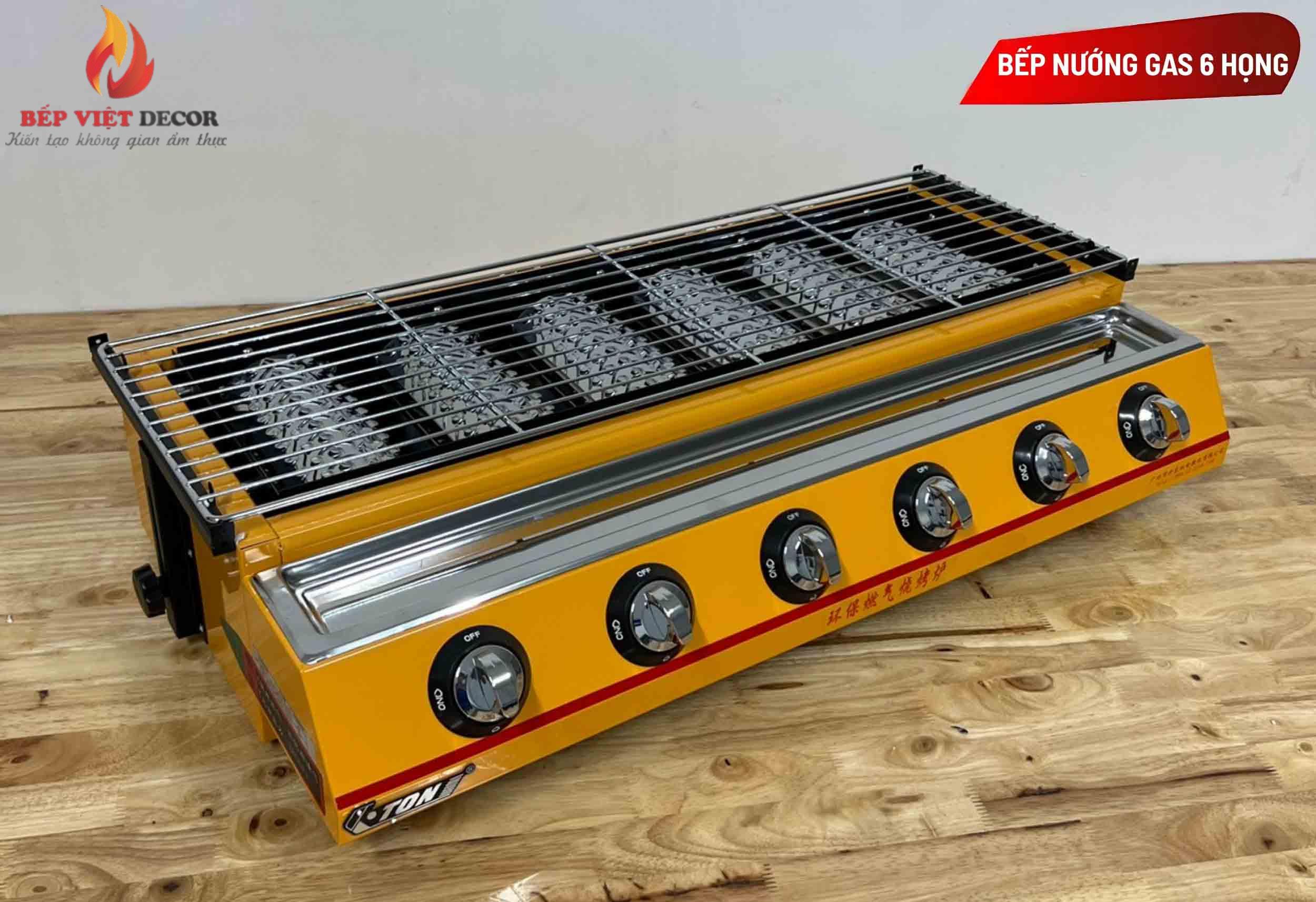 Bếp nướng gas 6 họng