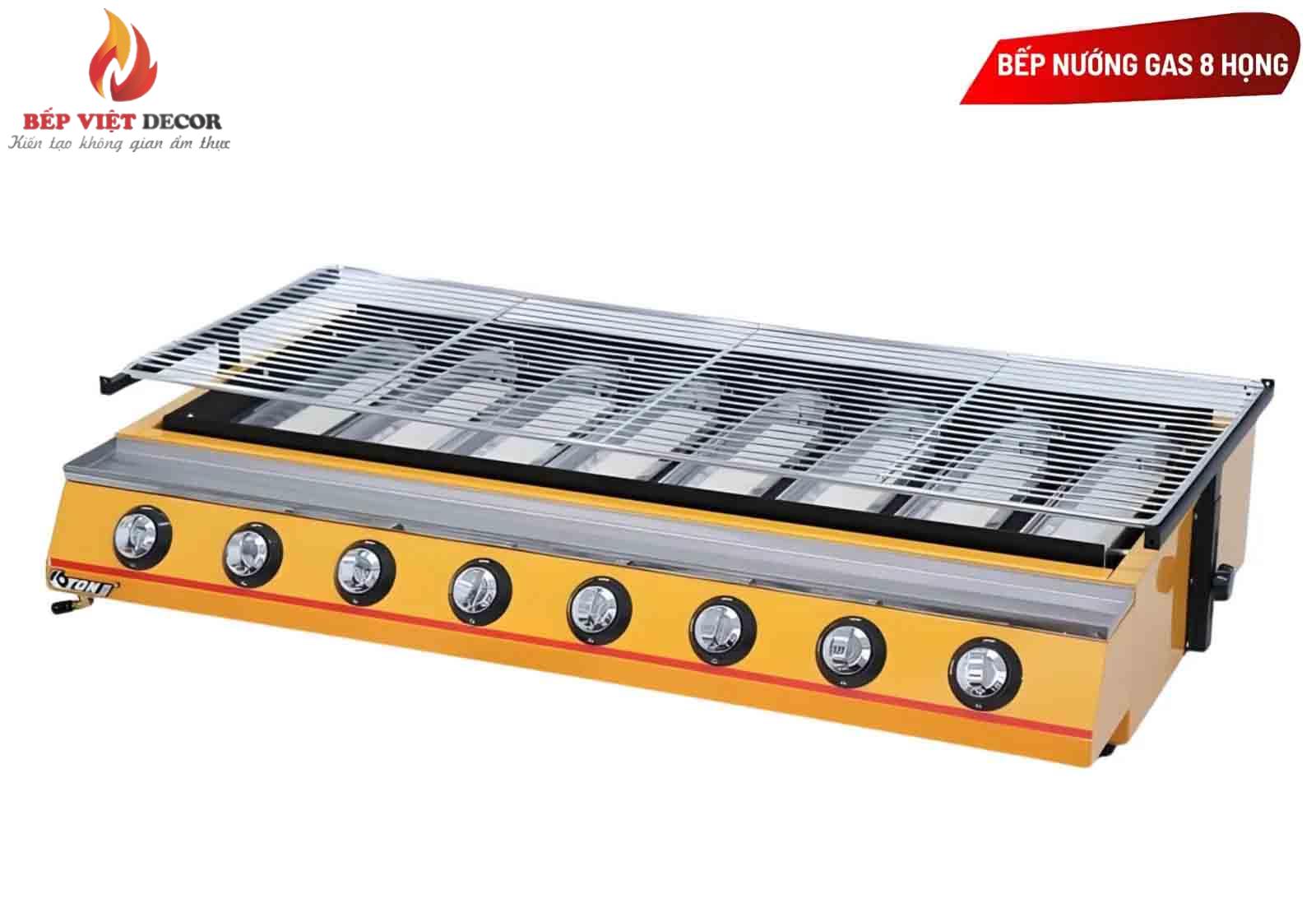 Bếp nướng gas 8 họng