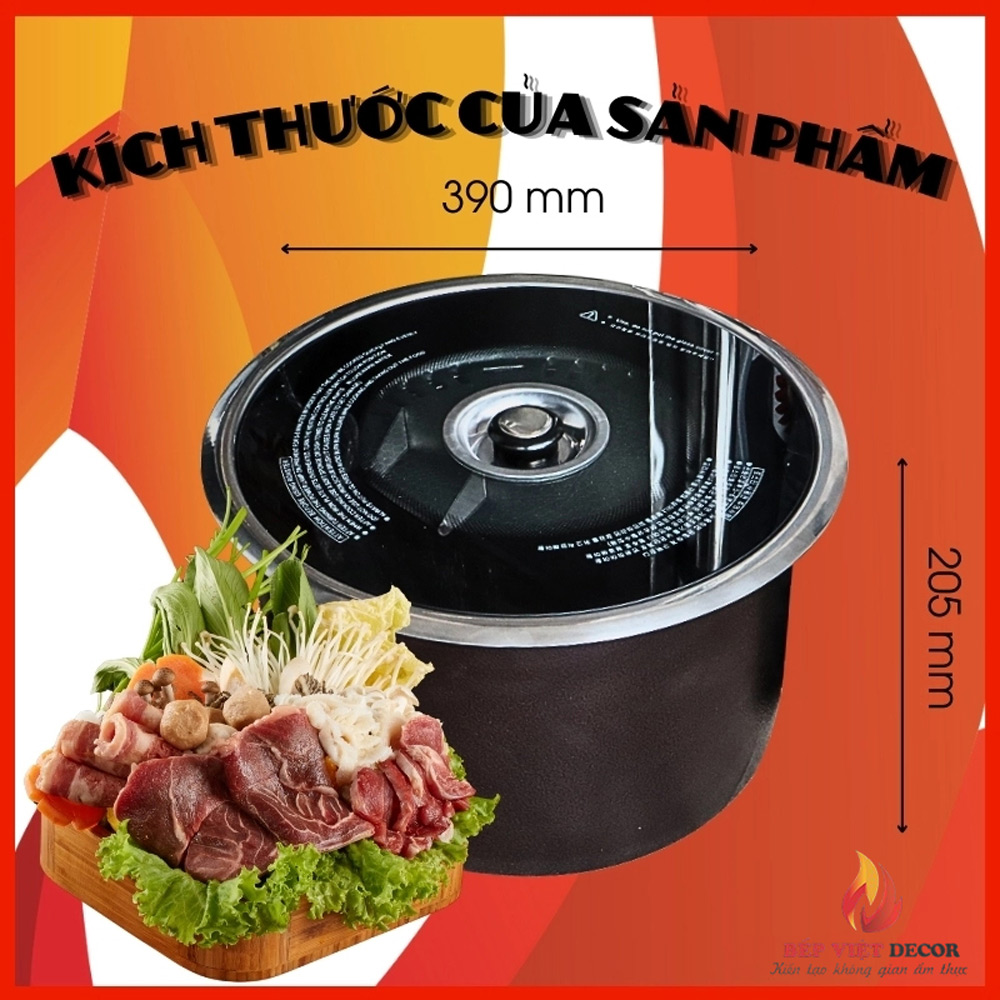 Kích thước sản phẩm bếp nướng hồng ngoại