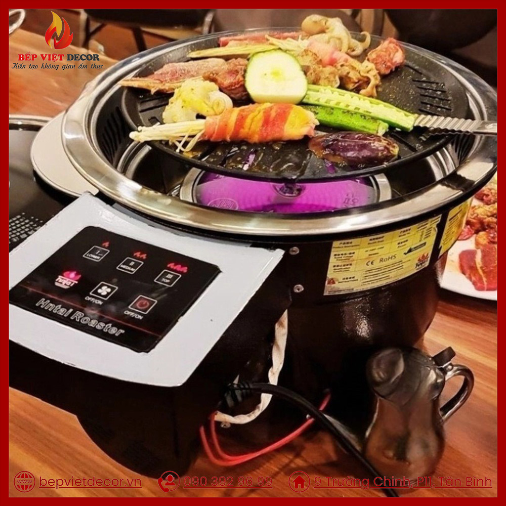 Lắp đặt bếp hồng ngoại đúng, kiểm soát nhiệt độ ổn định sẽ đảm bảo an toàn và giảm tối đa khói khi nướng