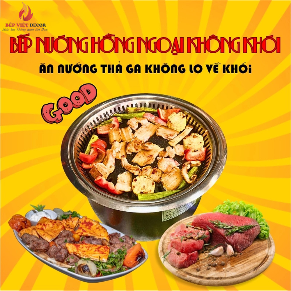 Ưu điểm của bếp nướng hồng ngoại TQ