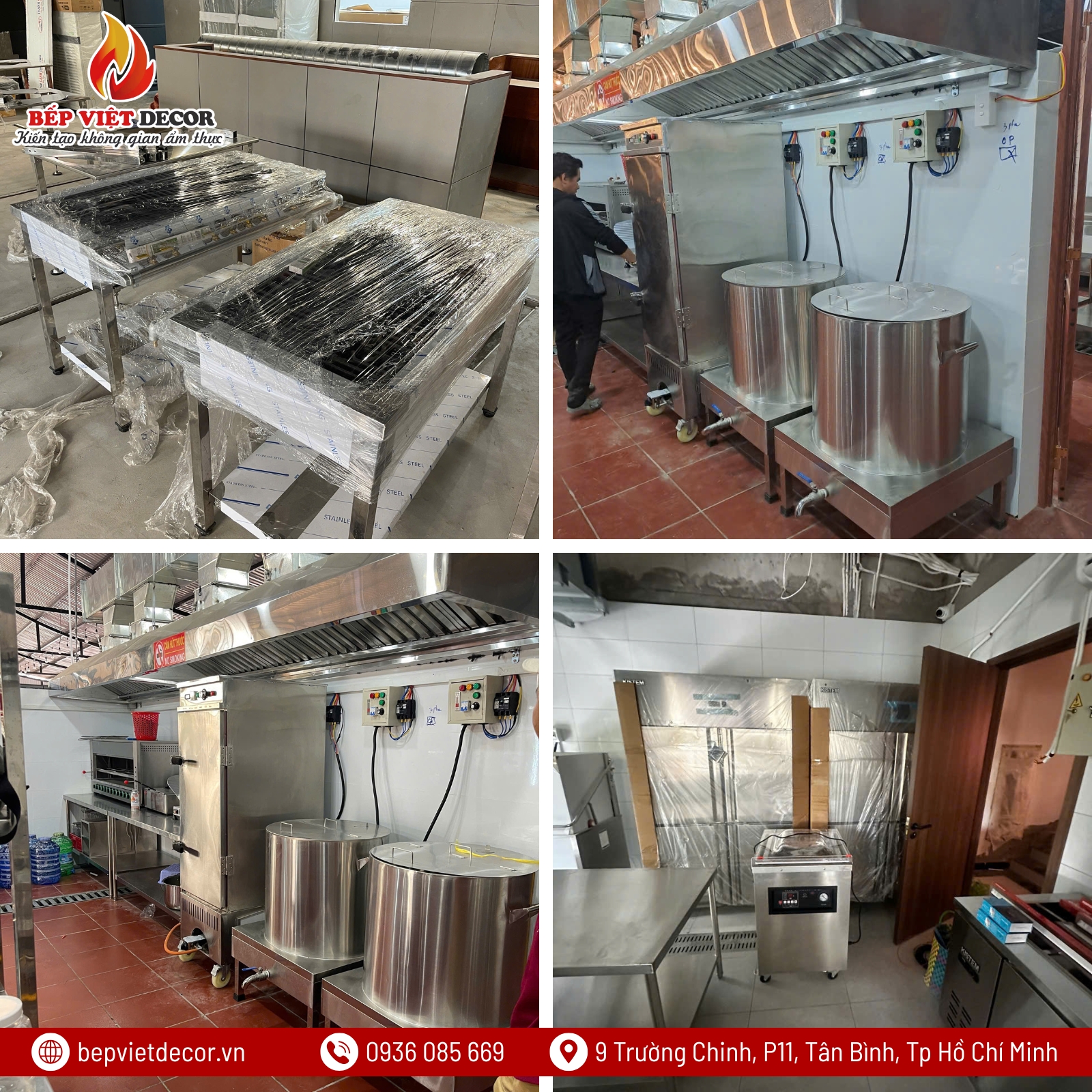THI CÔNG BẾP CÔNG NGHIỆP NHÀ HÀNG GỒM NHỮNG HẠNG MỤC NÀO?