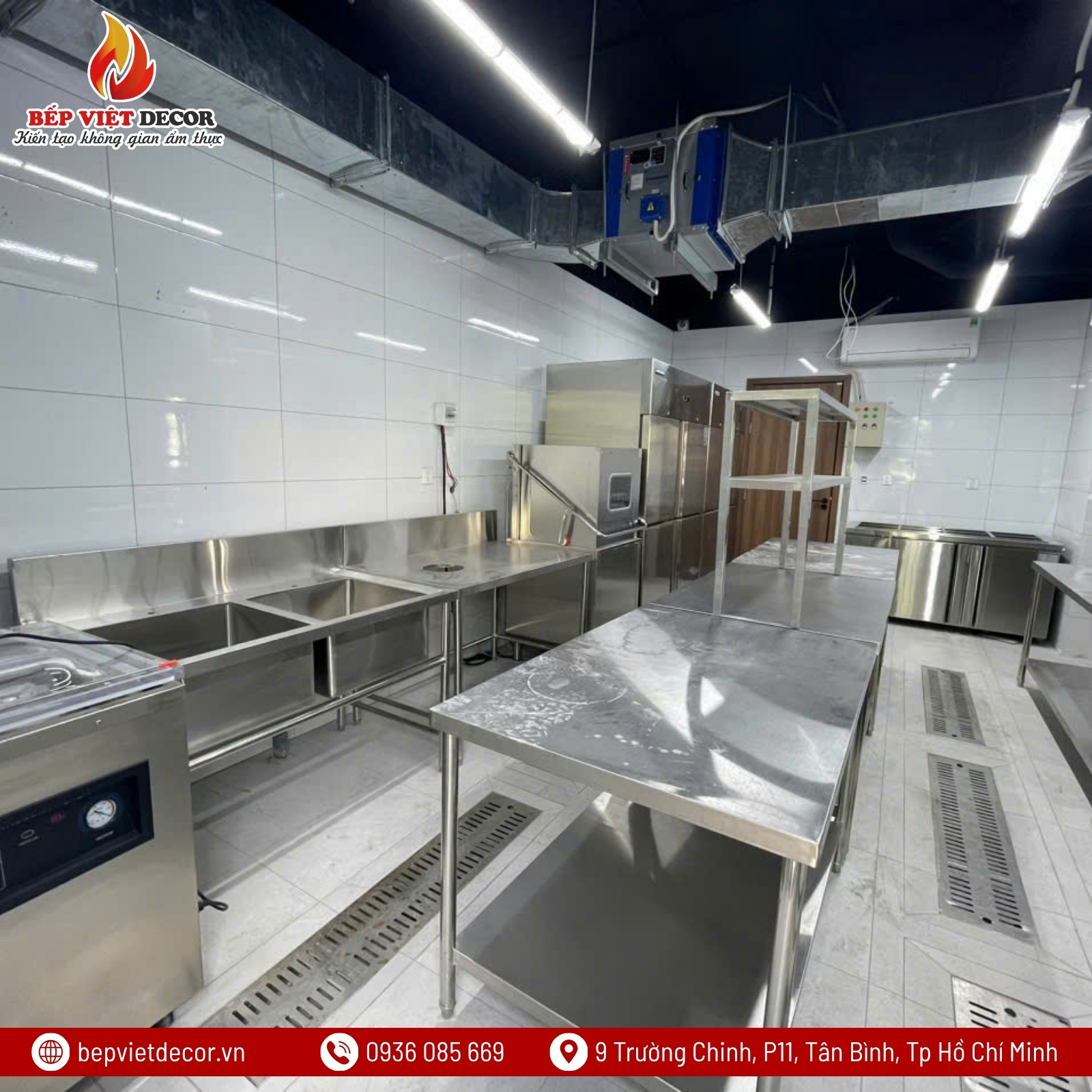 THI CÔNG BẾP CÔNG NGHIỆP NHÀ HÀNG GỒM NHỮNG HẠNG MỤC NÀO?