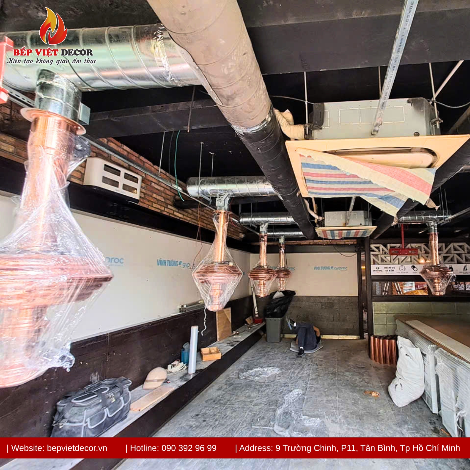 LẮP ĐẶT 13 ỐNG HÚT KHÓI DƯƠNG VÀ HOÀN THIỆN