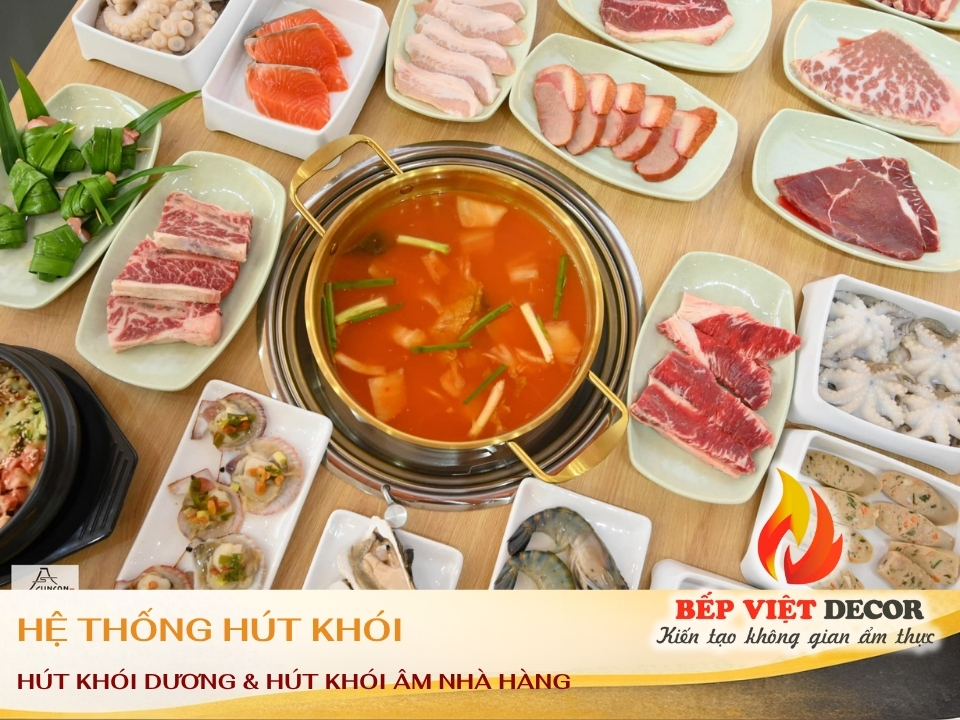 HỆ THỐNG HÚT KHÓI ÂM VÀ HỆ THỐNG HÚT KHÓI DƯƠNG NHÀ HÀNG