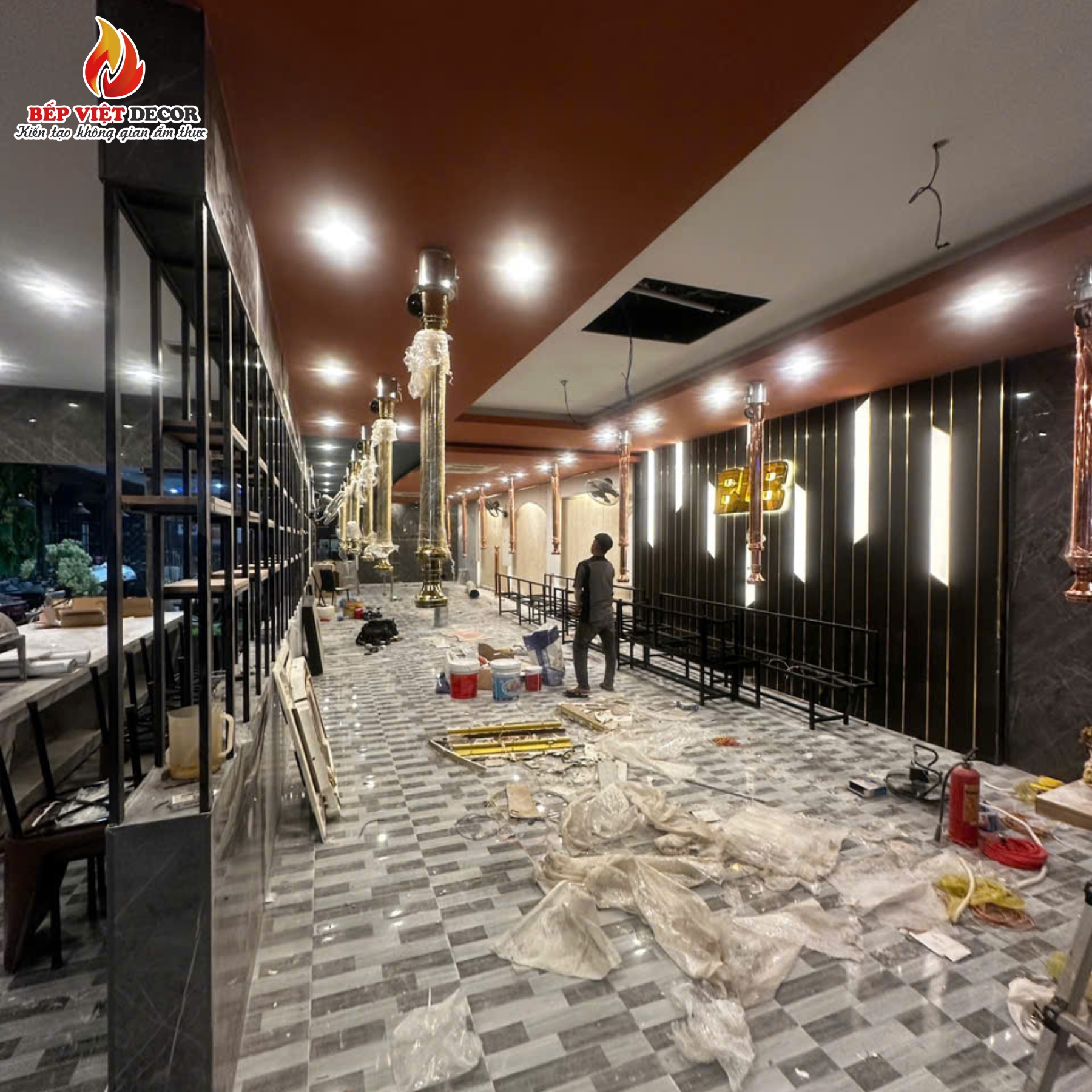 LẮP ĐẶT BÀN BẾP VÀ BẾP HÚT DƯƠNG HQ02