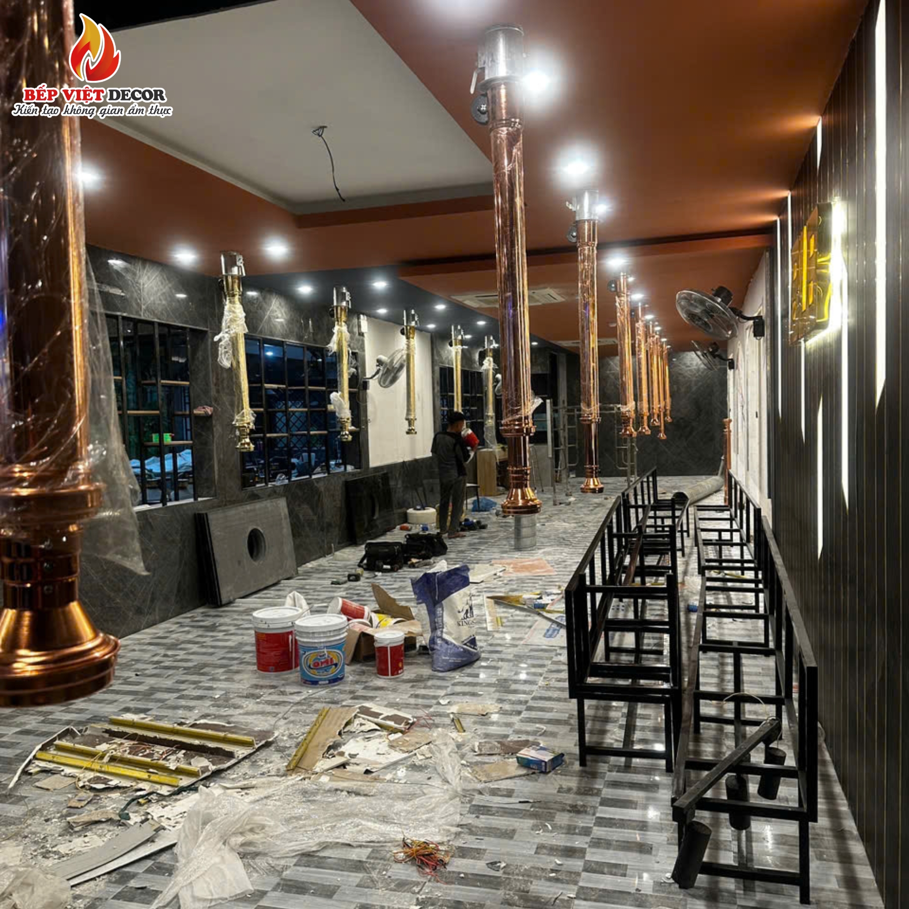 LẮP ĐẶT BÀN BẾP VÀ BẾP HÚT DƯƠNG HQ02