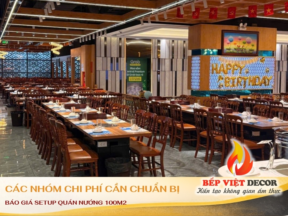 CHI PHÍ BÀN GHẾ &amp;amp; BẾP NƯỚNG – TẠO ẤN TƯỢNG NGAY TỪ BAN ĐẦU