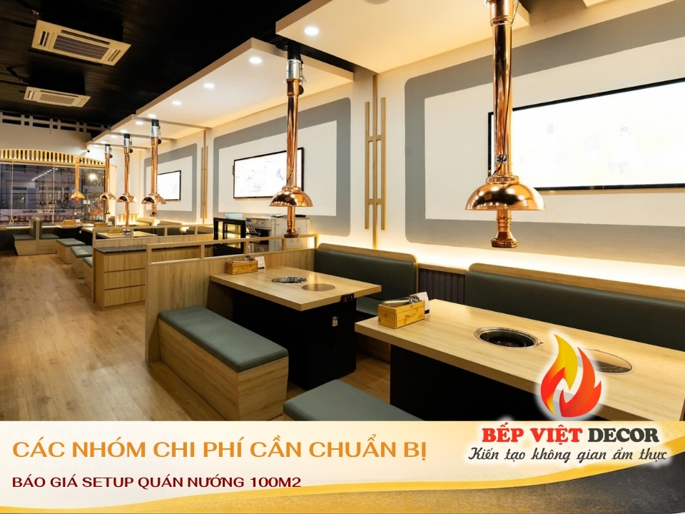 CHI PHÍ BÀN GHẾ &amp;amp; BẾP NƯỚNG – TẠO ẤN TƯỢNG NGAY TỪ BAN ĐẦU
