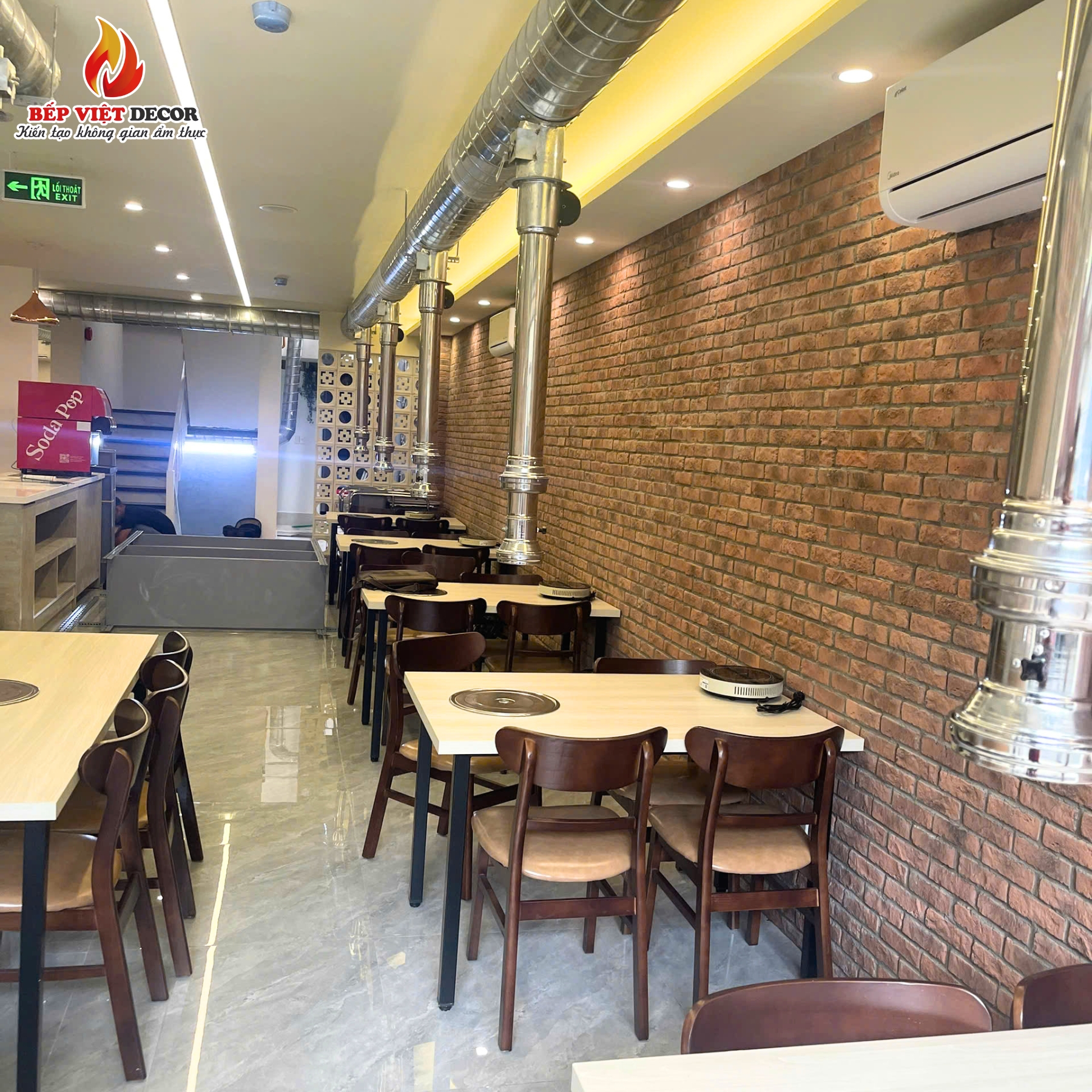 Bàn Giao Dự Án Hệ Thống Hút Khói Dương Nhà Hàng Hàn Quốc Quán Buffet