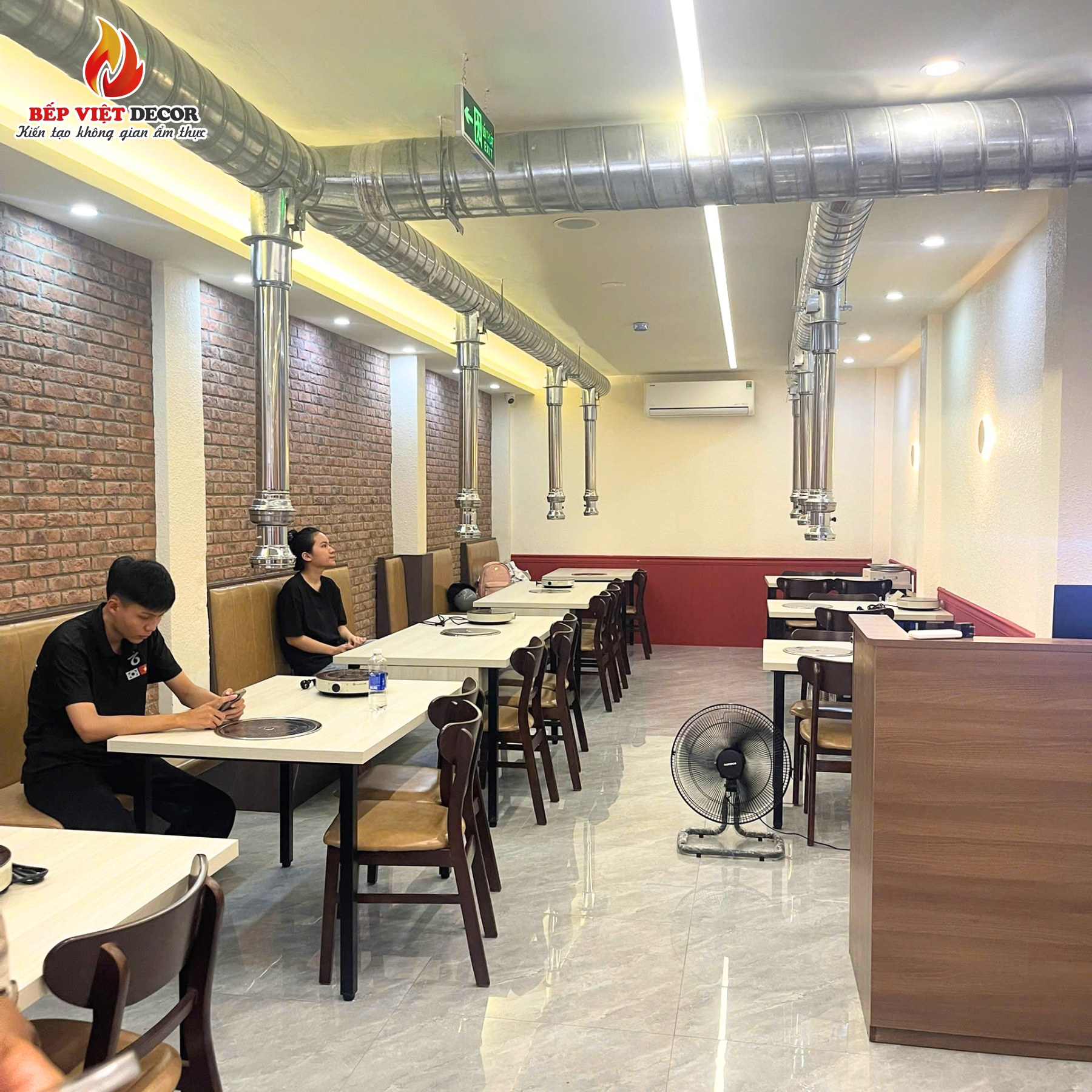 Bàn Giao Dự Án Hệ Thống Hút Khói Dương Nhà Hàng Hàn Quốc Quán Buffet
